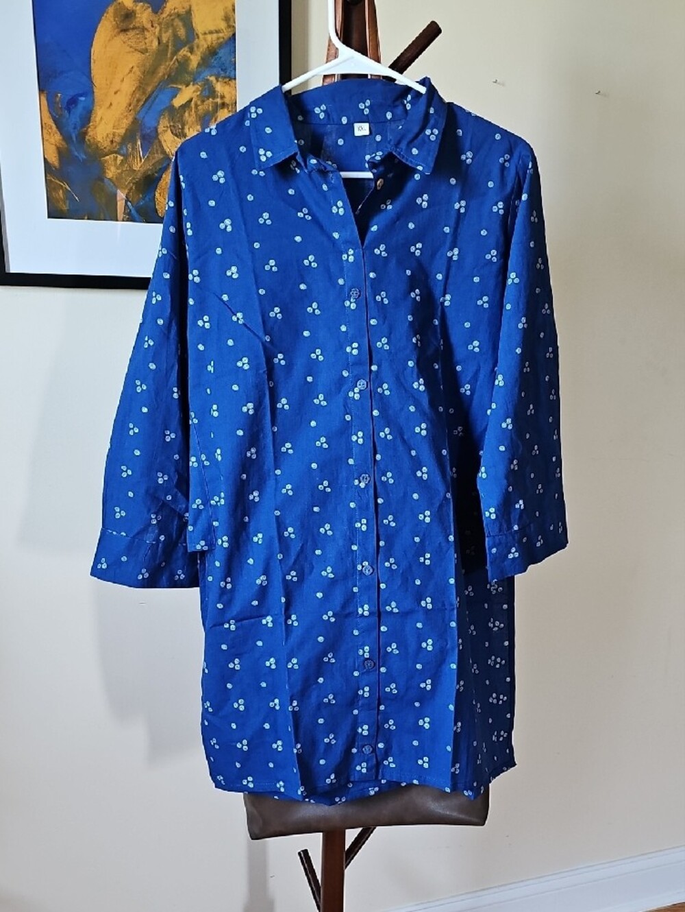 Women's Indigo Blue Tunic Dress